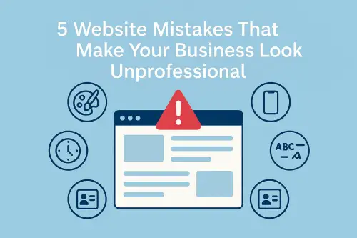 Click Here To Enlarge This Photo Of 5 Website Mistakes That Make Your Business Look Unprofessional